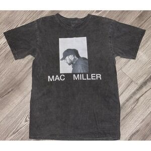 Mac‎ Miller Official Merch T-Shirt Men S Grey Short Sleeve Music Tour Concert